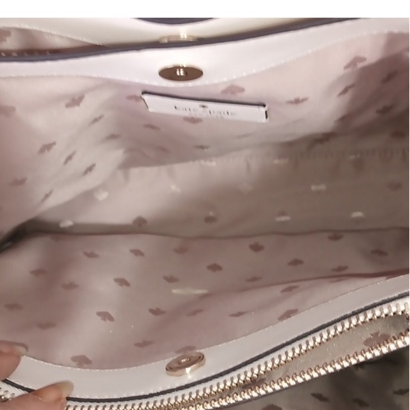 NWOT Kate Spade Dumpling Small Satchel Ivory Colored Handbag and Large Dustbag - Picture 12 of 16